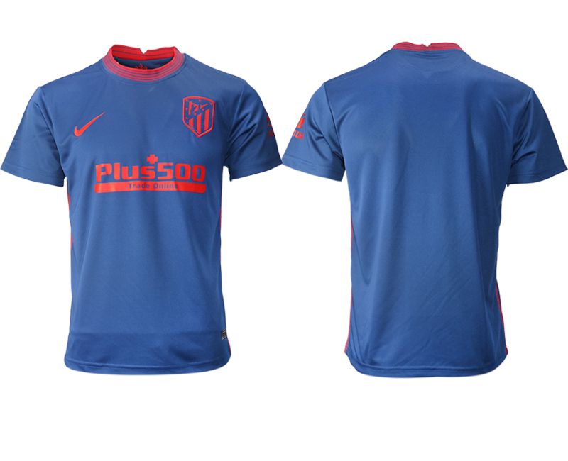 Men 2020-2021 club Atletico Madrid away aaa version blue Soccer Jerseys